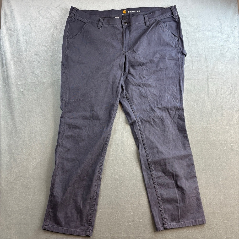 Carhartt Original Fit Work Pants Gray Utility Workwear Men's 20W Regular 102080